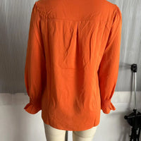 Fashion Simple Solid Color Pullover Shirt Women Loose V-neck Flared Sleeve Shirts Top Female Elegant Commuting Clothing