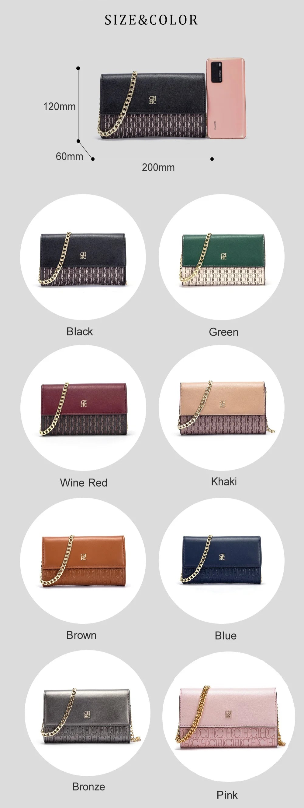Minimalist Fashionable Exquisite Women's Shoulder Bag with Chain Shoulder Strap Design Versatile for Commuting and Gatherings