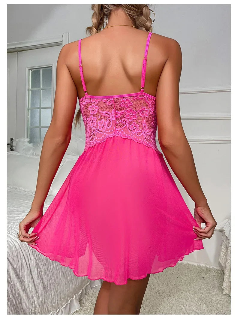 Nightgown Sleepwear Women's Clothing Home wear Suspenders Lace Sexy Comfortable Casual Embroidery Fashion Breathable Loose Fit