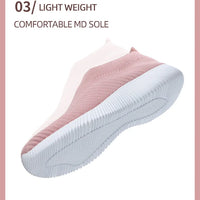Women Shoes Breathable Flats Elastic Flat Shoes For Women Sneakers Spring Summer Footwear Lightweight Sports Shoes