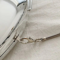 Acrylic Dinner Clutch Bag Women's Shoulder Crossbody Bag Fashionable Egg-Shaped Handbag Street Trend Lock Buckle Closure