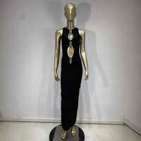 Sexy Cross-Border Dress with Hole Party Gown Wraparound Skirt Women's Fashion Clothing Dress
