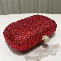 Women Rhinestone Purse Women's Round Box Shaped Evening Bags Elegant Formal Party Stylish Ladies Handbag Silver Clutch