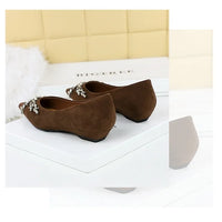 New Spring Crystal Women Mary Jane Shoes Fashion Shallow Slip on Elegant Party Dress Low Heel Shoes