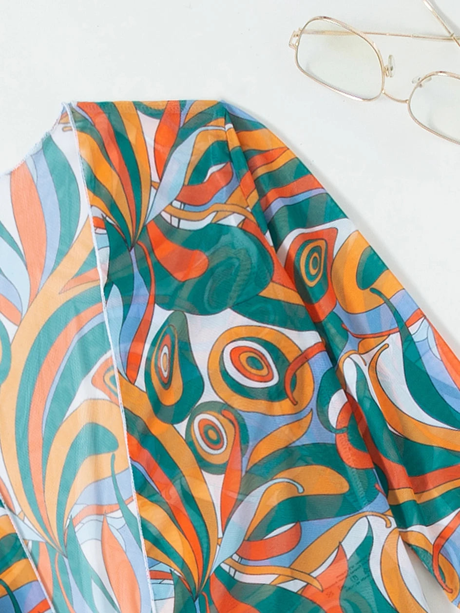Sexy Print Bikini Women High Waist Swimsuit Cover Up Swimwear Female Lady Bathing Suit Swimming Summer Beachwear