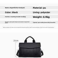 Large Capacity Ladies Handbag Fashion Woven Pattern Shoulder Bag Vintage Style Polyester Lining Soft PU Leather Material Commuter Bag