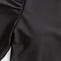 3pcs Muslim Burkini Modest swimsuit Black Long Sleeved Ladies Swimwear with Long Leopard Printed Dress beach swimsuit