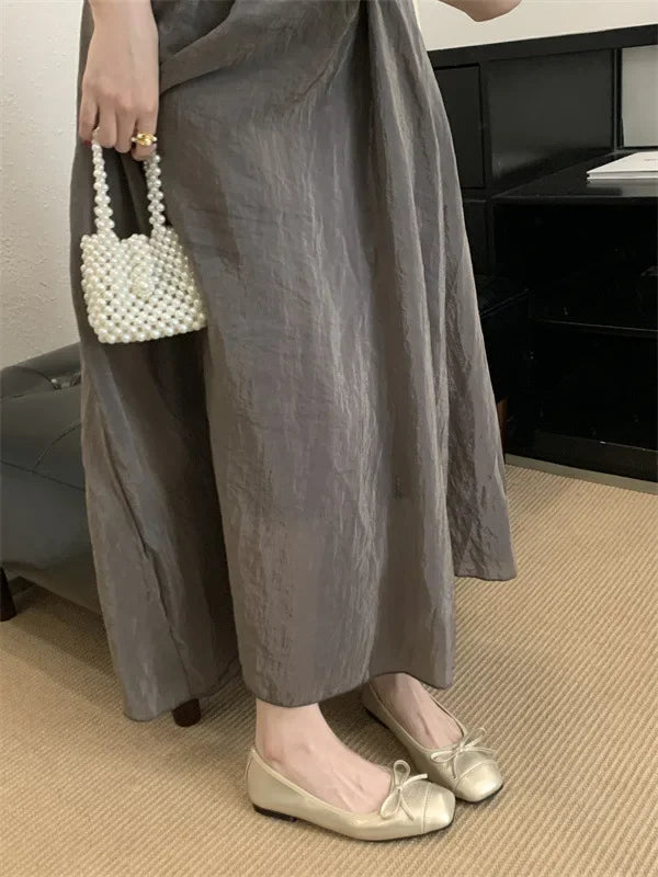 French Vintage Ballet Style Flat Bottom Single Shoes Women's Square Head Soft Bottom Mary Janes