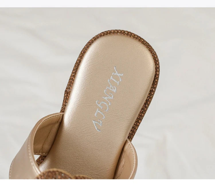 Women's Sandals Summer Slippers Casual Beach Footwear Water Diamond open Toe  Flats