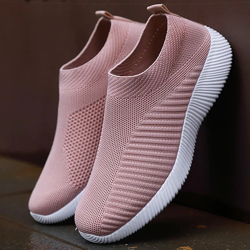 Women Shoes Breathable Flats Elastic Flat Shoes For Women Sneakers Spring Summer Footwear Lightweight Sports Shoes
