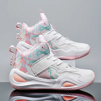 Professional Basketball Shoes Women Anti Slip Cushioning Wear Resistant Breathable Sneakers Outdoor Training Teen Athletic Shoes