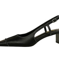 Design Shallow Women Pumps Pointed Toe Sling backs Sandals Elegant Office Work Thin High Heels Shoe Retro Shoes Women