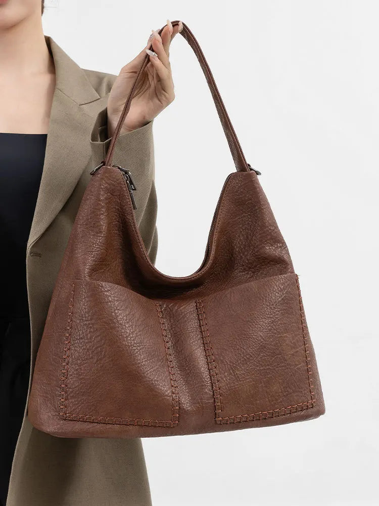 Luxury Designer Women's Leather Crossbody Bag Elegant Shoulder Handbag for Ladies Classic Stylish Tote Messenger Purse