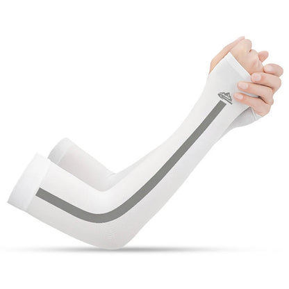 UV Solar Arm Sleeves Woman Cycling Fingerless Gloves Cool Muff Summer Ice Silk Elastic Arm Cover Driving Anti-Sunburn Sleeve Natalia Home Fashion    Natalia Home Fashion