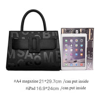Bags for Women Trend Large-capacity Tote Bag, High Quality PU Leather Women's Retro Fashion Letter Handbag, Shoulder Bag