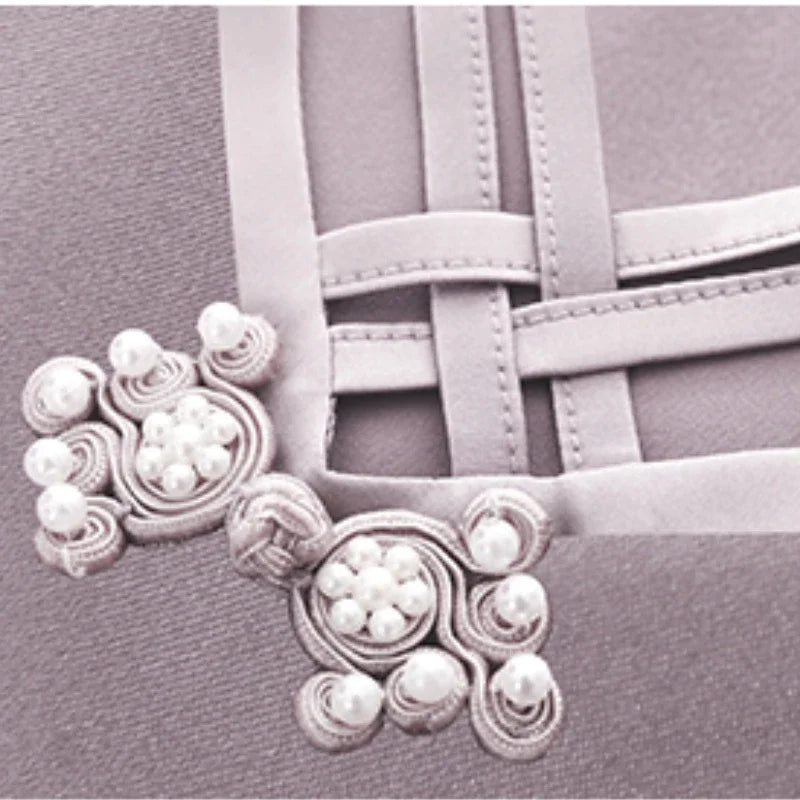 Elegant V Neck Solid Beaded Shirt Fashion Sleeveless Satin Blouse for Woman Loose Casual Silk Top Blouse