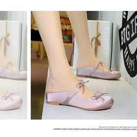 Ladies Slippers Bowknot Silks Satins Women Shoes Round Head Women Sandals Summer Shoes Women Slippers