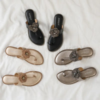 Women's Sandals Summer Slippers Casual Beach Footwear Water Diamond open Toe  Flats