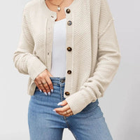 Women's Autumn New Solid Knitted Cardigan Fashion Long Sleeve Single-breasted Female Coats Y2K High Street Office Sweater Jacket Natalia Home Fashion    Natalia Home Fashion