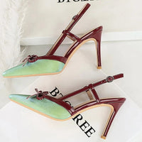 Bow Slim Heels High-End Women's Without Being Tired From Behind The Feet And Tripping Women's Singles Shoes