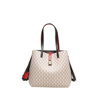 Premium Versatile Leather Crossbody Bag Ladies Large Capacity Daily Commuter Tote Bag Letter Print Design Ladies Fashio