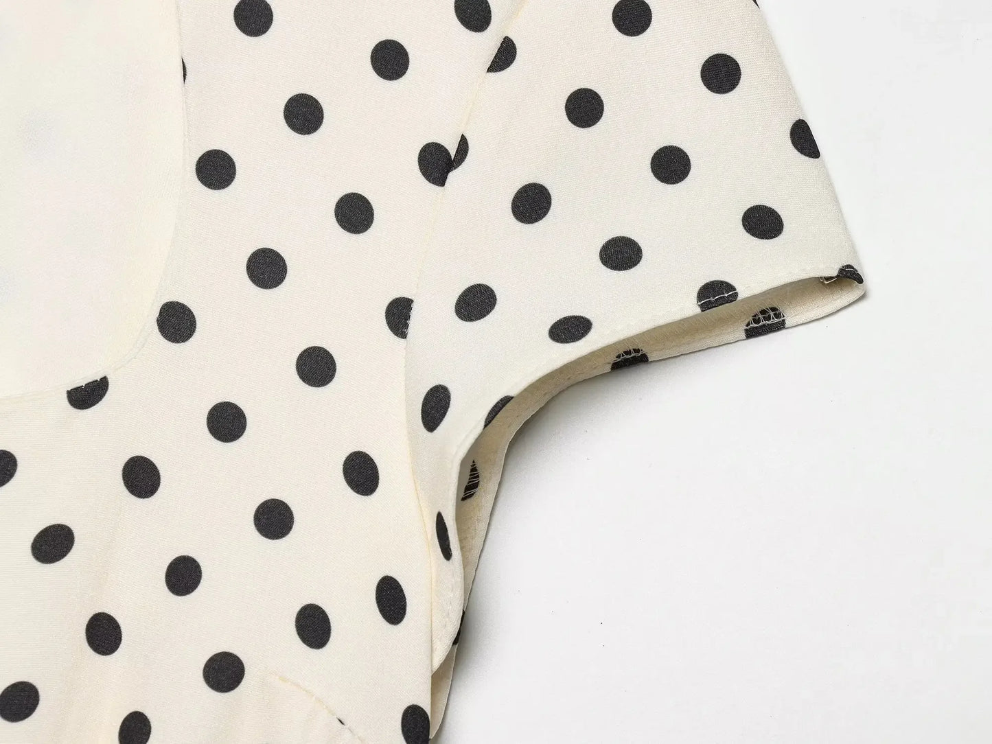 Polka Dot Mini Dresses For Women Casual Short Sleeve Lace Up Collar Dress Sexy Lady Club Party Woman Evening Dress