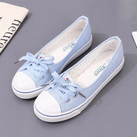 Versatile Artistic Shallow Trendy Shoes Women's Fashion Lace up Canvas Sneakers Shoes for Ladies Shoes Women's Style Canvas Shoes