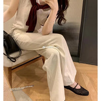 Round Toe Mary Jane Shoes Leather Grape Pattern Retro Style Hollow Weave Upper Low Heel Slip-On Retro Flats