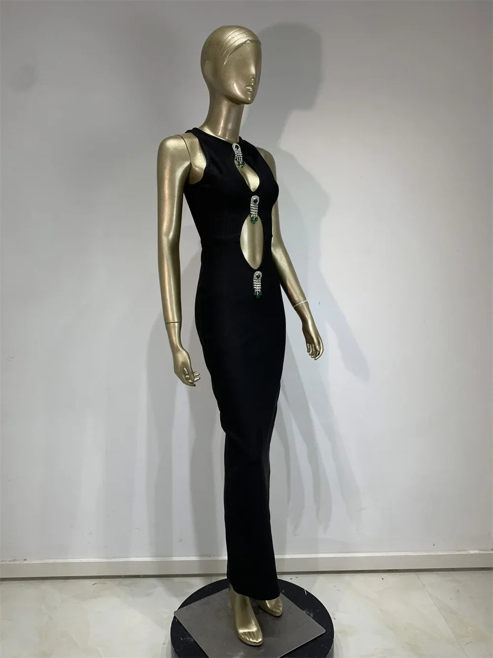Sexy Cross-Border Dress with Hole Party Gown Wraparound Skirt Women's Fashion Clothing Dress