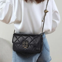 Chic Argyll Women's Crossbody Bag Trendy Autumn/Winter Vintage High-End Feel Versatile Small Square Bag