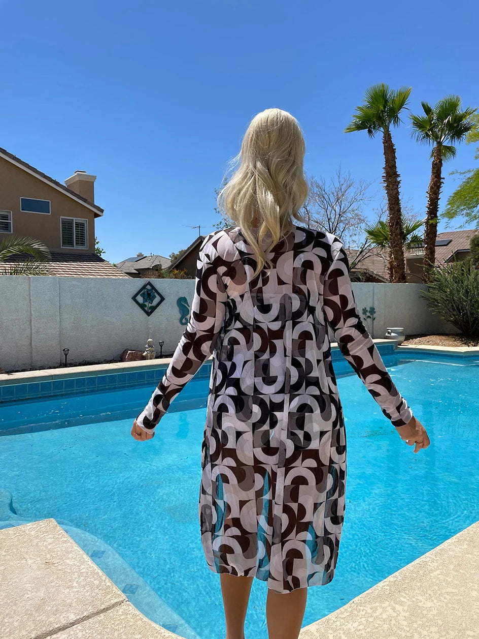 Sexy Print Bikini Women High Waist Swimsuit Cover Up Swimwear Female Lady Bathing Suit Swimming Summer Beachwear