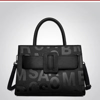 Bags for Women Trend Large-capacity Tote Bag, High Quality PU Leather Women's Retro Fashion Letter Handbag, Shoulder Bag