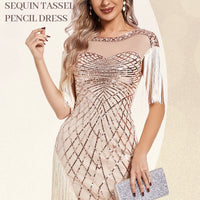 Sequin Retro Dress Embroidered Dress Prom Dress for women