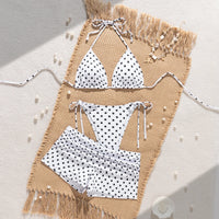 Polka Dot Sexy Bikinis Set Female Swimsuit Women Three-Piece Swimwear Beach Swim Wear Ladies Bathing Suits Bikini Pool Bathing Suit