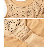 Seamless bodysuit printed plus size tummy control shapewear flat belly slimming full body shaper corset underwear women tank top
