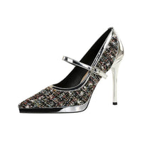 French Style Pointed Sexy High Heels for Women Thin Heels and Shallow Mouth Single Shoes