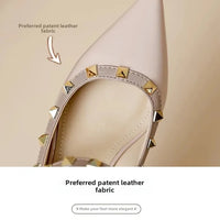 Elegant French Style Cropped Studded Flat Bottom Sandals Women's Summer Tweed Pattern Medial Vacancy Pointe Roman Design