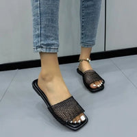 Women's Flat Sandals Lightweight Comfortable Casual Shoes Outdoor Vacation Beach Shoes