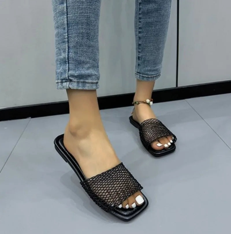 Women's Flat Sandals Lightweight Comfortable Casual Shoes Outdoor Vacation Beach Shoes