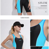 Swimwear Women's Sports Swimwear Conservative Covering Belly Slim Hot Spring Student Girl Open Back Swimwear
