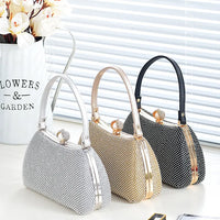 Stylish Simple Sparkling Full Diamond Handbag Temperament Shoulder Sparkling Diamond Crossbody - Simple Yet Stylish Banquet Bag
