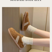Fashion Trend Women's Casual Shoes College Style Wide Toe Soft Comfortable Flat Shoes Outdoor Casual Sports Shoes