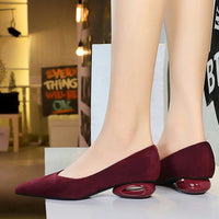 Retro Pointed Toe Suede Low Heel Shoes Shallow Mouth Hollow Heel Pedicure Shoe Daily Versatile Temperament Women's Shoes