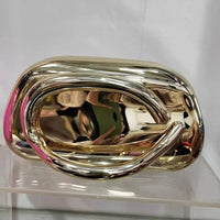 Elegant Metallic Stylish Women Box Purse Clutch Bag Evening Purse