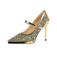 French Style Pointed Sexy High Heels for Women Thin Heels and Shallow Mouth Single Shoes