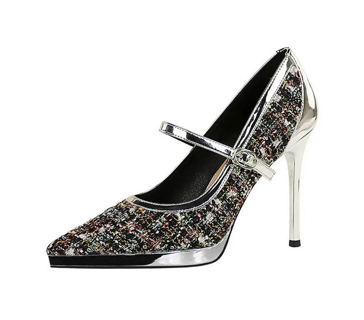 French Style Pointed Sexy High Heels for Women Thin Heels and Shallow Mouth Single Shoes