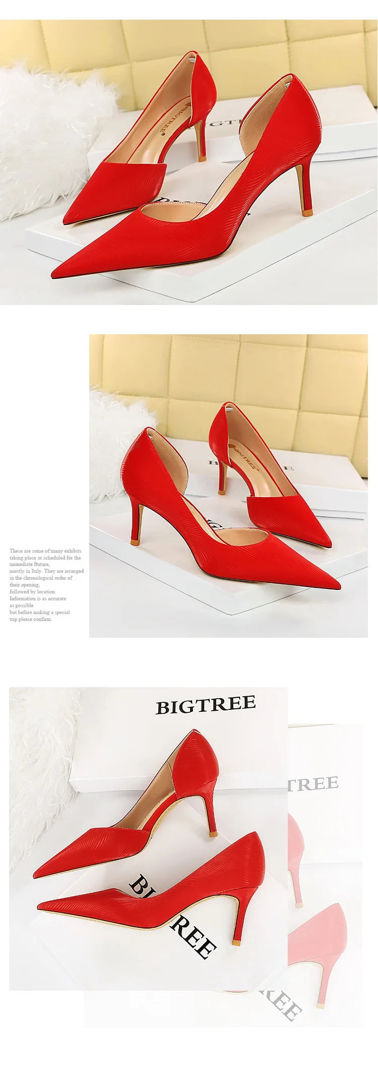 Women Medium Heels 7.5cm High Heels Lady Wedding Stiletto Low Heels Female Fetish Fashion Leather Office Party Event Shoes