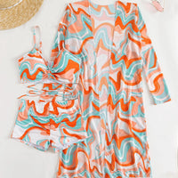 Sexy Print Bikini Women High Waist Swimsuit Cover Up Swimwear Female Lady Bathing Suit Swimming Summer Beachwear
