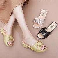 Women's Versatile Sandals - Fashion Thick Sole Flip Flops, Non-Slip Durable Outdoor Slides for Beach/Street Wear - Natalia Home Fashion