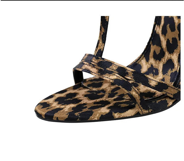 Sandals Women's T-strap Super High-heeled Open-toed Shoes, Sexy Thin-heeled Banquet Fashion Women's Shoes